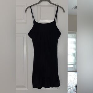 SHEIN Black Ribbed Dress